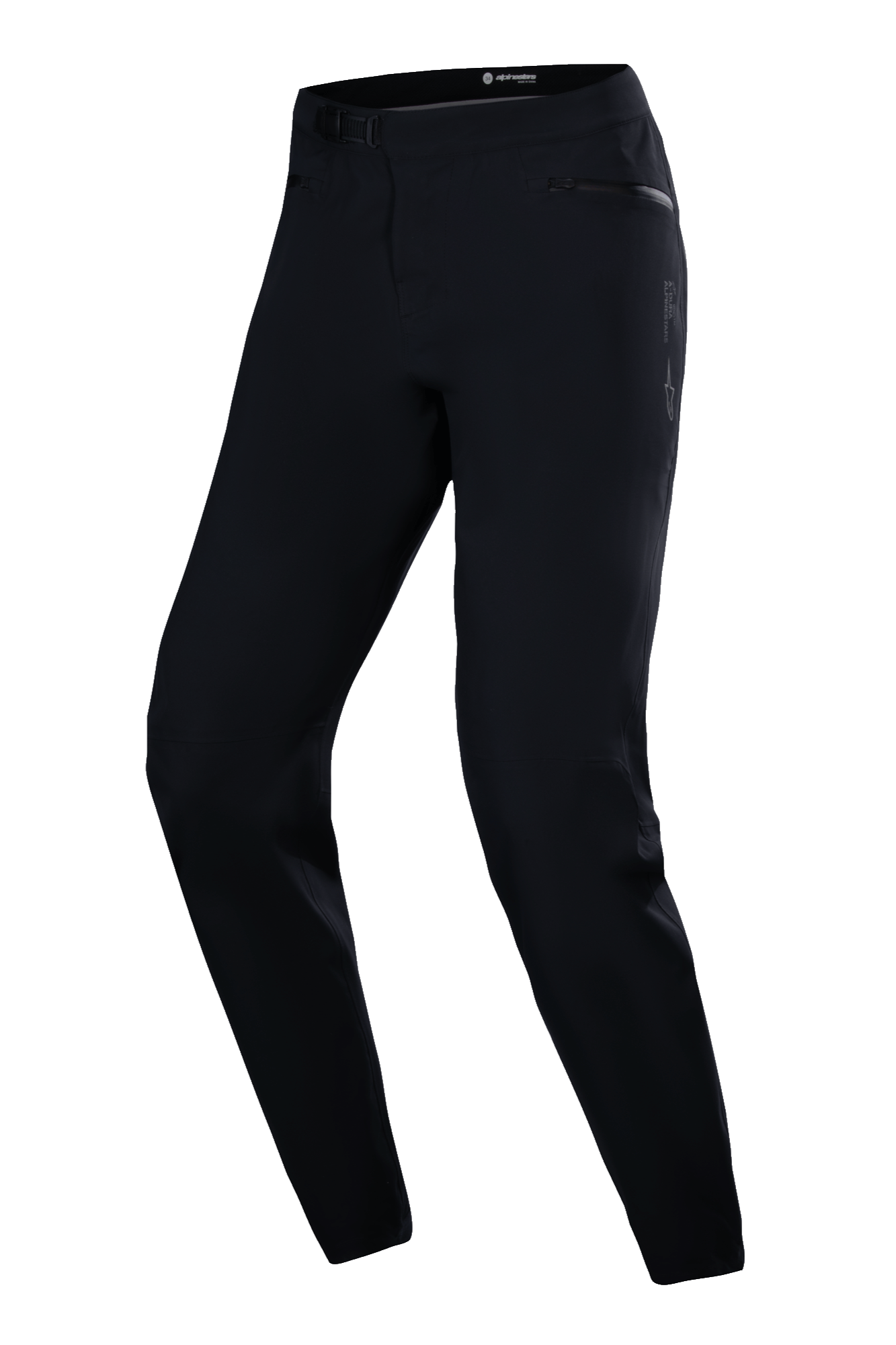 Alpinestars Stella A-Dura Waterproof Pant, pantaloni da ciclismo MTB da donna, neri, con chiusura a cricchetto in vita, tasche con cerniera e vestibilità affusolata per il trail riding