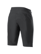 Alpinestars Stella A-Dura Shorts da donna, pantaloncini da mountain bike, nero, vista posteriore che mostra il resistente tessuto elasticizzato in 2 direzioni e la costruzione atletica, abbigliamento ad alte prestazioni per MTB e trail riding