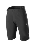 Alpinestars Stella A-Dura Shorts, pantaloncini da donna per mountain bike, neri, con chiusura a doppio snap e regolatore laterale in vita, tasche con zip, design tecnico lunghezza ginocchio in resistente tessuto elasticizzato in 2 direzioni