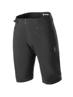 Alpinestars Stella A-Dura Shorts, pantaloncini da donna per mountain bike, neri, con chiusura a doppio snap e regolatore laterale in vita, tasche con zip, design tecnico lunghezza ginocchio in resistente tessuto elasticizzato in 2 direzioni