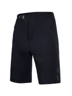 Alpinestars Youth A-Dura Ride Shorts neri, pantaloncini MTB con chiusura a cricchetto e tasche con zip, resistenti.
