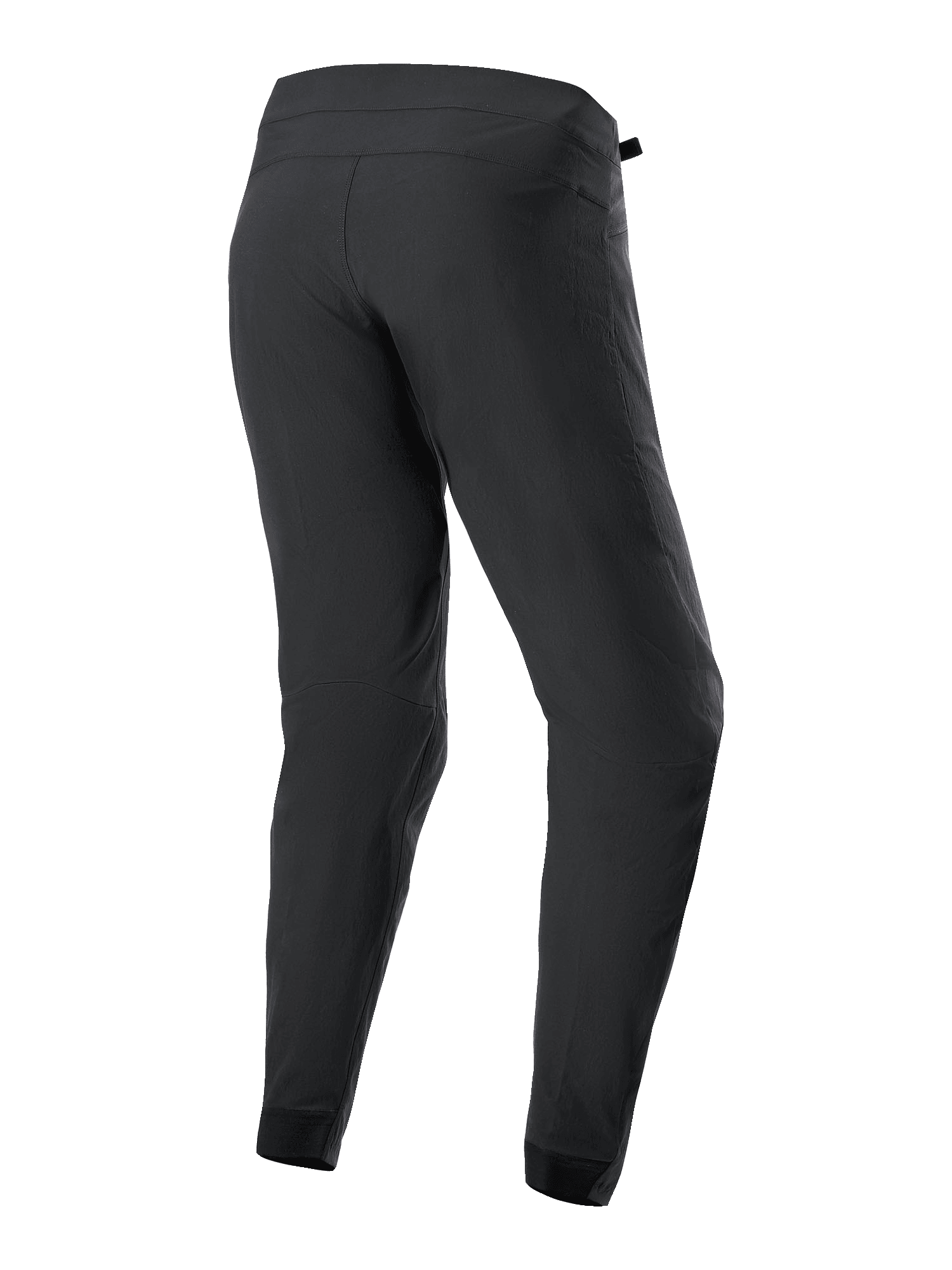 Alpinestars Pantaloni Youth A-Dura, pantaloni da ciclismo MTB, nero, vista posteriore, vestibilità regolare con gambe affusolate e polsini elasticizzati, in tessuto elasticizzato a 2 direzioni resistente, progettati per prestazioni in mountain bike