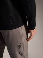 Maglia a maniche lunghe A-Dura Elite 2.0 nera con logo Alpinestars e tessuto tecnico per prestazioni MTB trail.
