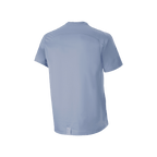 Maglia a maniche corte Alpinestars A-Dura Dri Astar, Infinity Blue, vista posteriore con pannelli di ventilazione in mesh sulla parte superiore della schiena e sulle spalle, orlo posteriore più lungo, abbigliamento tecnico da ciclismo MTB