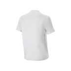Alpinestars A-Dura Oscar Jersey - a maniche corte, maglia da ciclismo, White Dove, vista posteriore, design bianco minimalista con piccolo logo verticale in basso a destra sulla schiena, abbigliamento tecnico per mountain bike