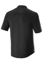Alpinestars Maglia Drop Meta - Maniche Corte, nero, vista posteriore con esclusivo carré sulle spalle e cuciture sulle maniche, parte posteriore allungata per una migliore copertura, rete leggera e traspirante per mountain bike