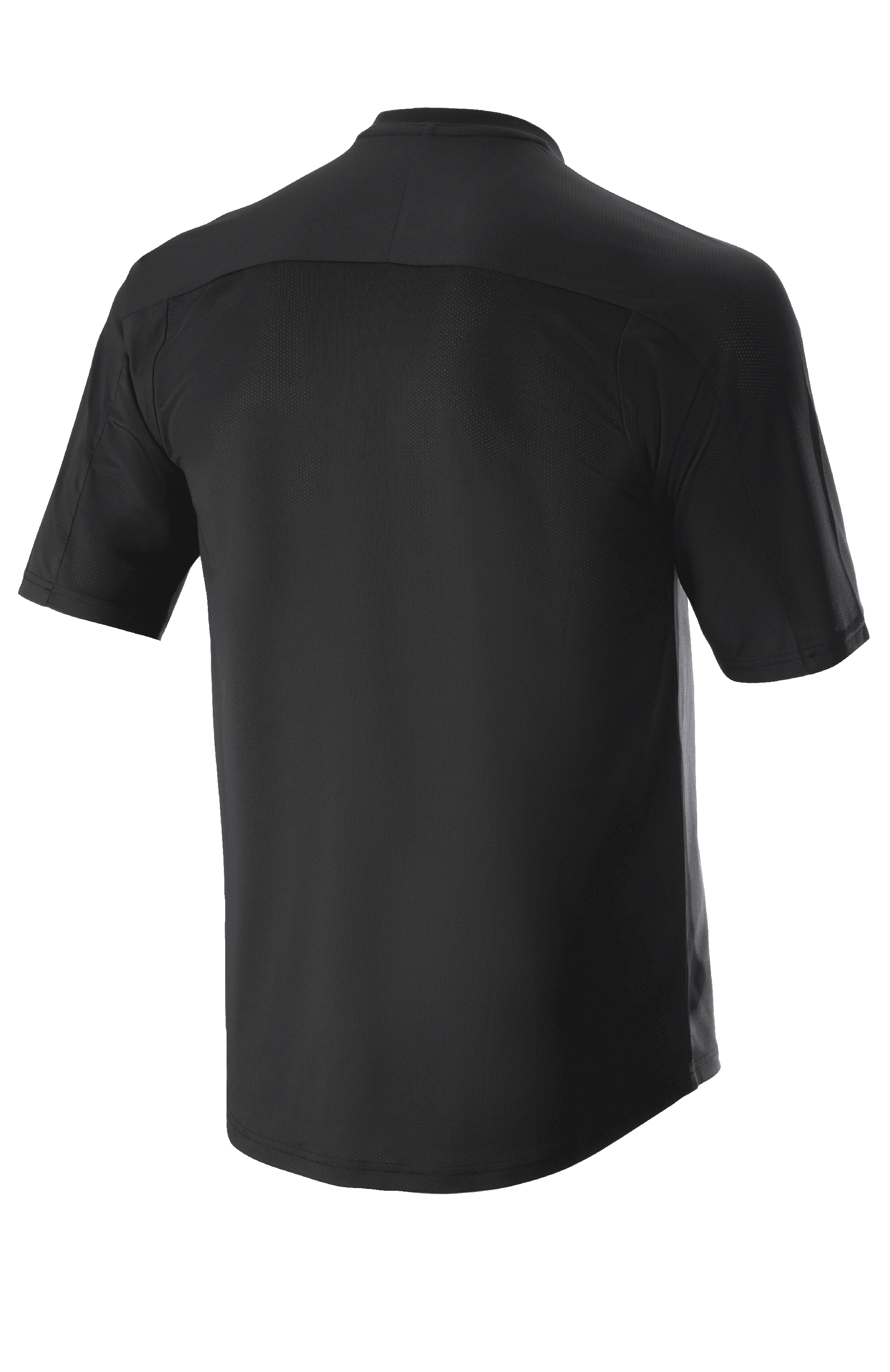 Alpinestars Maglia Drop Meta - Maniche Corte, nero, vista posteriore con esclusivo carré sulle spalle e cuciture sulle maniche, parte posteriore allungata per una migliore copertura, rete leggera e traspirante per mountain bike