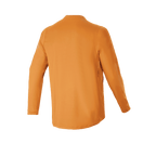 Alpinestars A-Dura Rocker Long Sleeve Jersey, maglia da mountain bike, oro scuro, vista posteriore, con coda più lunga per maggiore copertura e materiale jacquard ad alte prestazioni