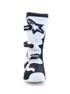 Alpinestars Stivali Tech-T, stivali da moto trial per uomo, bianco e nero, in pelle e microfibra con protezione tibia in TPU, certificati CE