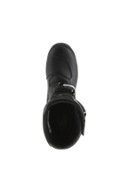 Alpinestars Tech-T Boots, stivali da moto da trial, nero, vista dall'alto che mostra l'apertura interna, paracambio testurizzato sulla punta e chiusura con fibbia