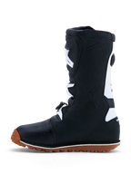 Alpinestars Stivali Tech-T, stivali moto trial da uomo, nero e bianco, suola in gomma ad alta aderenza, certificati CE