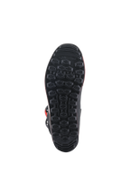 Stivali Alpinestars Tech-T, vista della suola, suola in gomma nera con motivo esagonale testurizzato per il grip, progettati per sensibilità nel trial e controllo sulle pedane