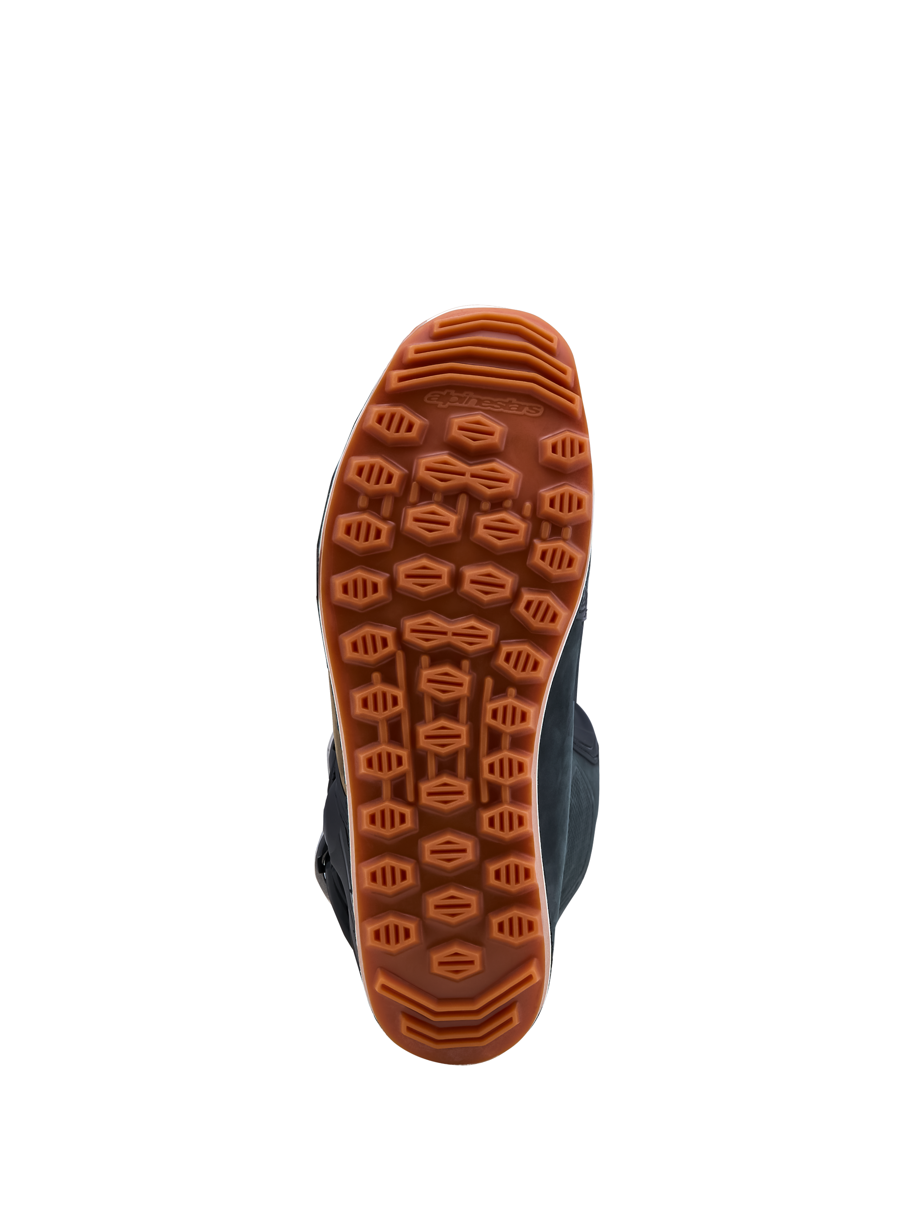 Alpinestars Stivali Tech-T, suola in gomma marrone ad alto grip con battistrada per terreni accidentati per trial, stivali da moto off-road da uomo