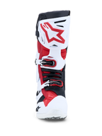 Alpinestars stivali Tech-10, stivali da motocross per uomo, bianchi e rossi, tutore per la caviglia, certificati CE