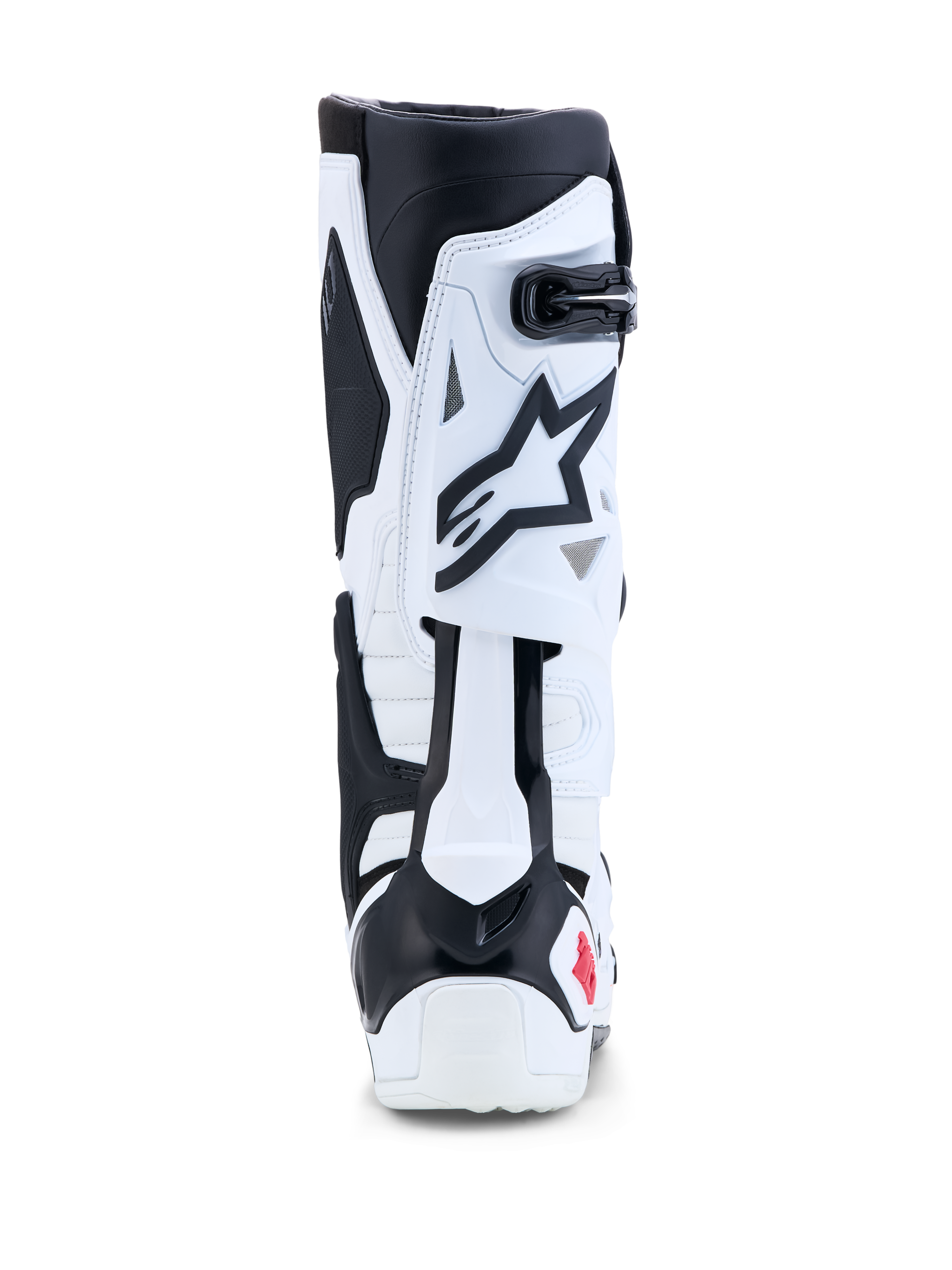 Alpinestars Stivali Tech-10, stivali da motocross da uomo, bianchi e neri, con controllo dell'iperestensione posteriore e protezione in TPU, certificati CE