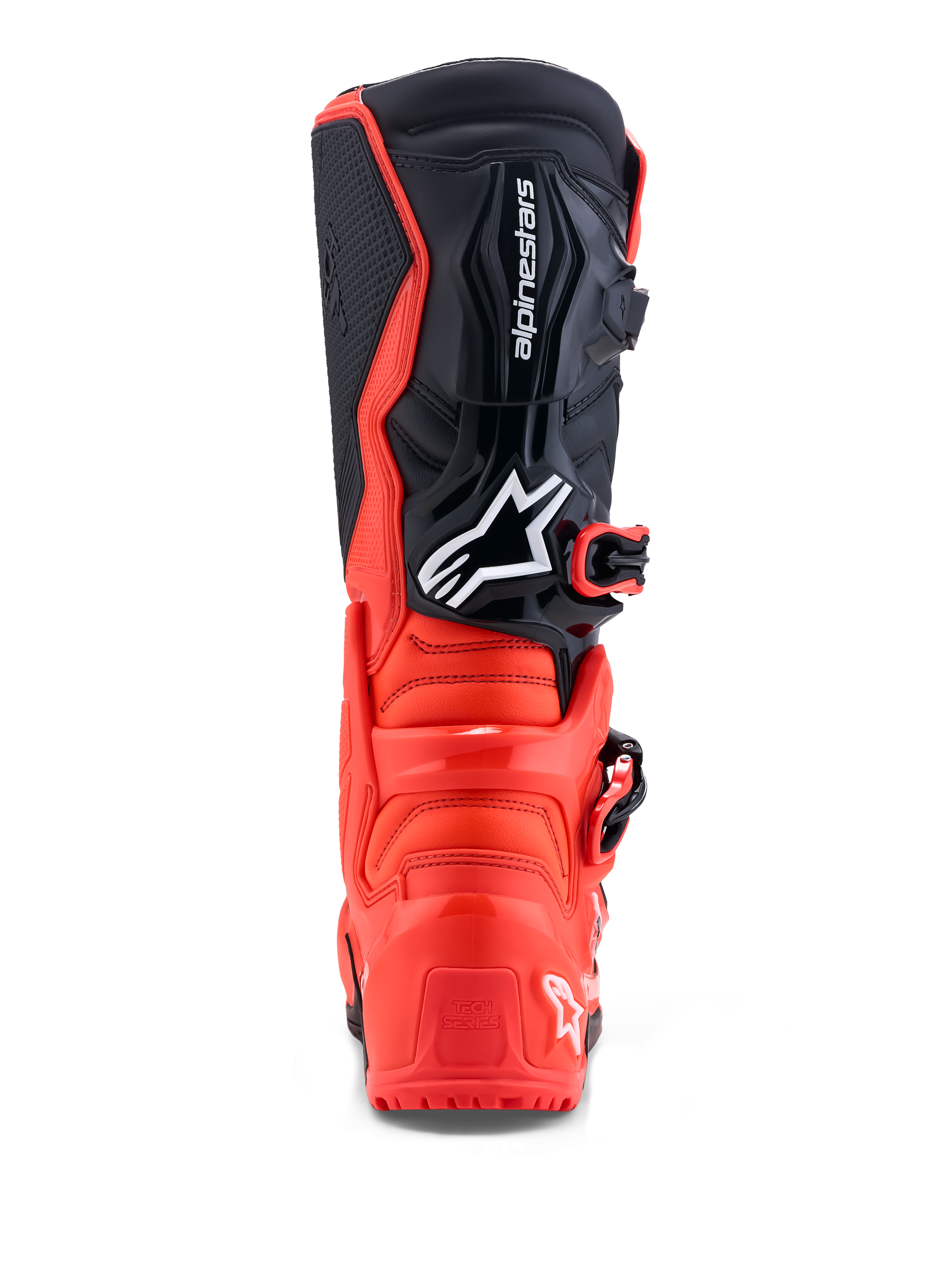 Alpinestars Stivali Tech 7 Enduro, stivali da moto per enduro e off-road da uomo, rosso e nero, con protezioni in TPU e vista posteriore del tallone, certificati CE