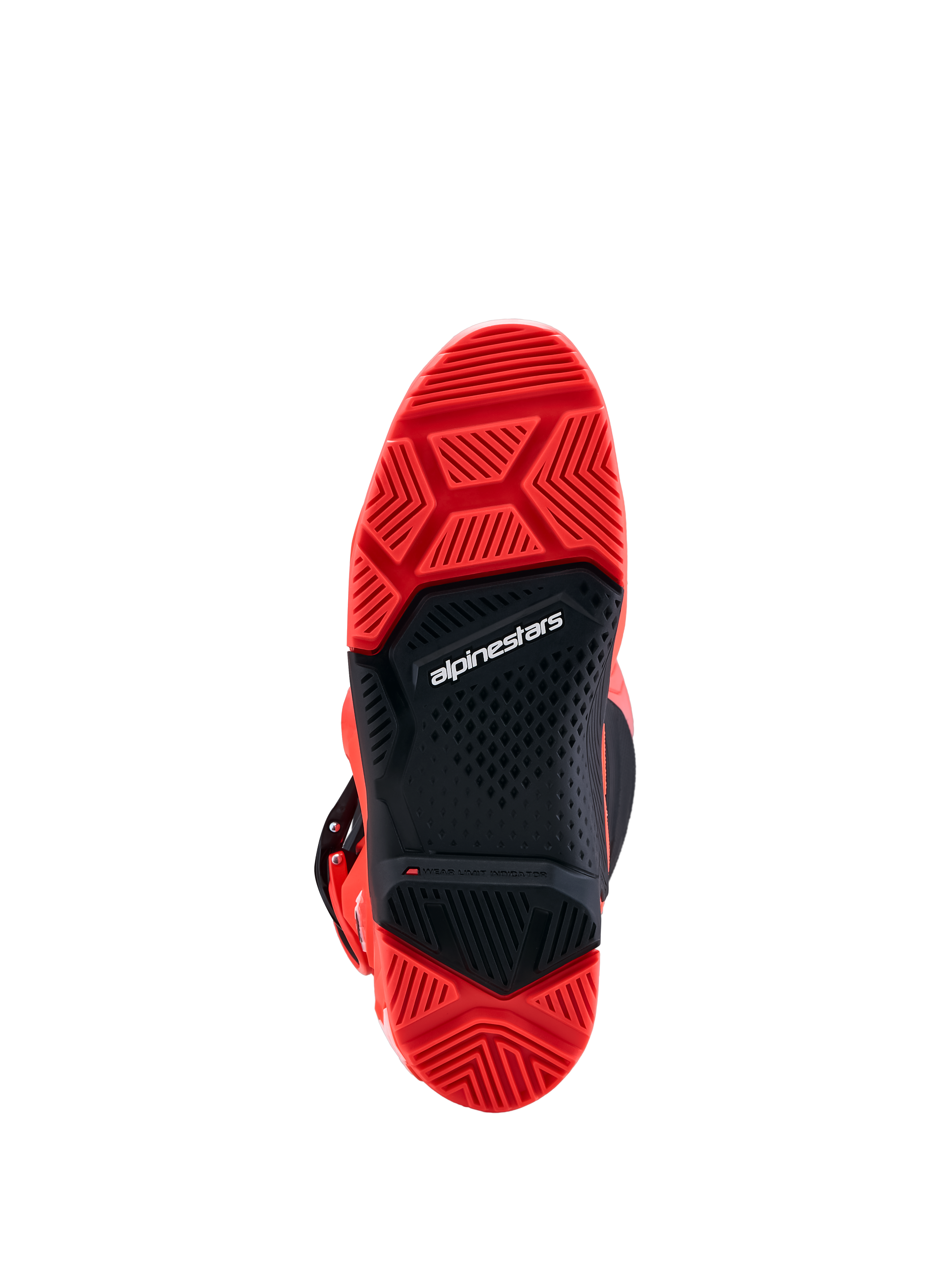 Alpinestars stivali Tech 7 Enduro, suola a doppia mescola ad alta aderenza in rosso e nero per enduro e fuoristrada