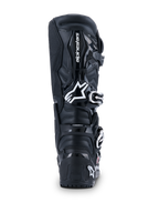 Alpinestars 2026 Tech 7 Enduro Drystar® Boots, stivali da motocross, nero, vista posteriore con logo Alpinestars bianco sul polpaccio, pannelli di protezione in TPU e costruzione robusta per guida off-road ed enduro