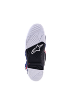 Alpinestars Tech 7 edizione limitata Unity, suola da motocross bianca e nera con indicatore del limite di usura integrato.