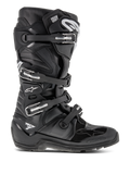 Alpinestars Tech 7 Enduro Boots, stivali da motocross neri, dotati di quattro fibbie regolabili e telaio in TPU rinforzato, suola a carrarmato per trazione fuoristrada, logo a stella bianco e marchio Tech 7, calzature resistenti ad alte prestazioni per enduro e dirt bike