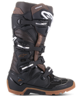 Alpinestars Tech 7 Enduro Boots, stivali da moto off-road, nero e marrone scuro, fibbie regolabili multiple, suola enduro robusta, costruzione protettiva per guida enduro e motocross