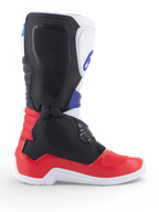Alpinestars Stivali Tech 3, stivale da motocross e fuoristrada, rosso brillante e nero con dettagli bianchi e blu scuro, costruzione in microfibra sintetica e protezioni in TPU