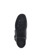 Alpinestars Stivali Tech 5, stivali da motocross neri unisex, vista della suola sostituibile a doppia mescola con texture ad alto grip e logo, per off-road.