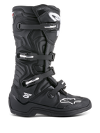 Alpinestars stivali Tech 5, stivali da motocross neri unisex, in microfibra e TPU, fibbie in alluminio, certificati CE.