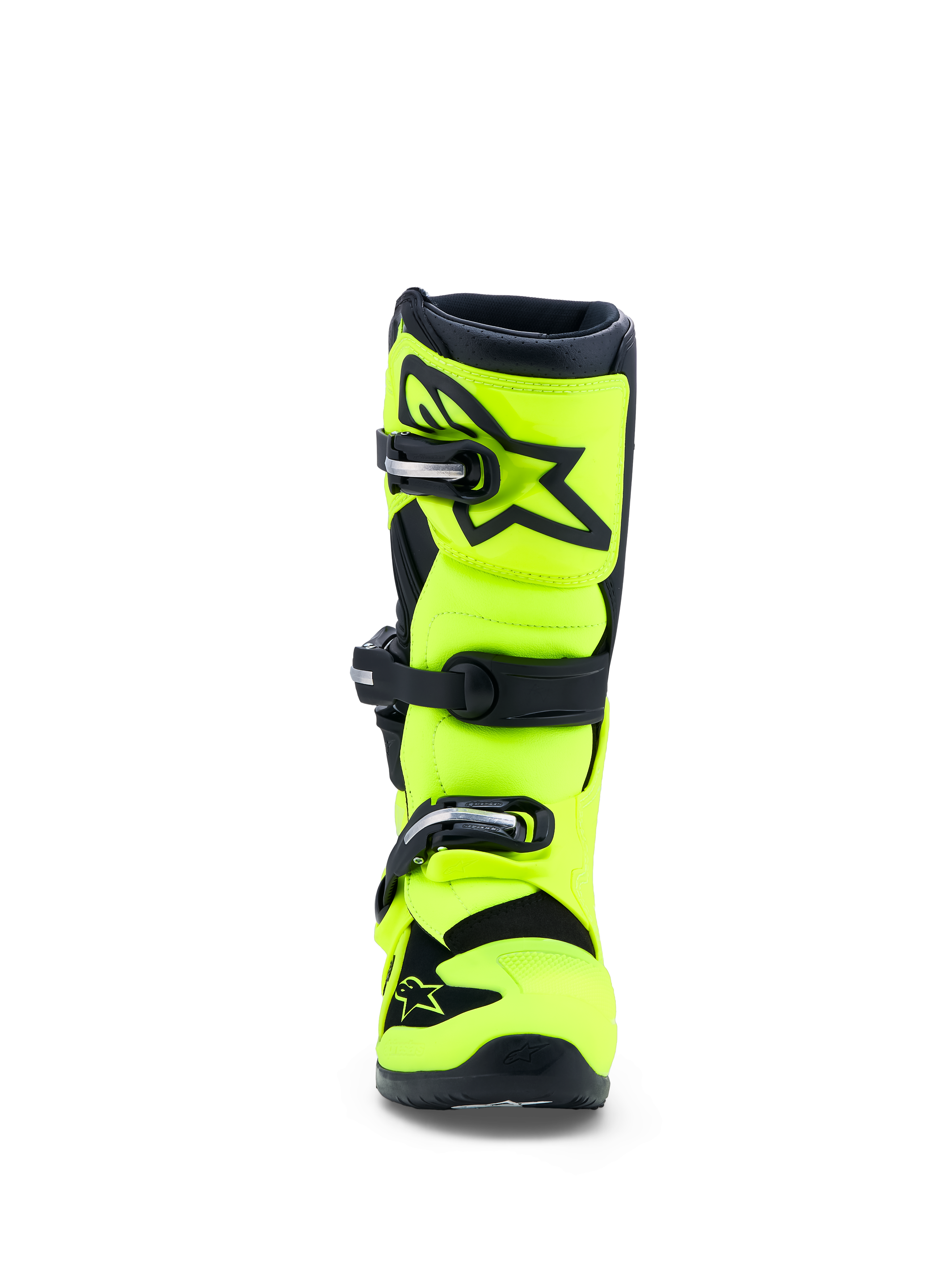 Alpinestars Stivali Tech 7S Ragazzo, stivali da motocross, giallo fluo e nero, protezione tibia in TPU, certificati CE