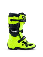 Alpinestars Stivali Tech 7S Ragazzo, stivali da motocross gialli fluo e neri, con fibbie e protezioni TPU, certificati CE