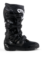 Alpinestars Stivali Tech 7 Enduro Gore-Tex, stivali da moto off-road uomo, neri e bianchi, impermeabili con protezioni in TPU.