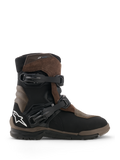 Alpinestars Belize V2 Drystar Boots, stivali da moto adventure touring, marrone e nero, costruzione in pelle e pelle scamosciata impermeabile, due fibbie regolabili a sgancio rapido, suola off-road in gomma vulcanizzata testurizzata, logo a stella bianco sul tallone