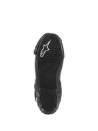 Alpinestars stivali SMX Plus V2, stivali da moto racing uomo, nero e bianco, suola in gomma nera con motivo ad alto grip