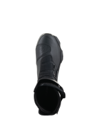Stivali Alpinestars SP-X BOA®, Nero, vista dall'alto dell'apertura della caviglia, con mesh Rideknit® e sistema BOA® Fit System laterale, stivale da moto sportivo a media altezza