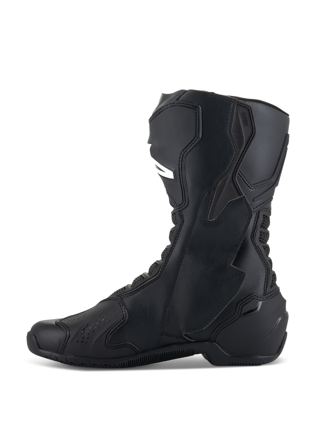 Stivali Alpinestars SMX-6 V3, Nero, stivale da moto ad alte prestazioni, profilo laterale con parastinco in TPU e supporto biomeccanico per la caviglia, costruzione in microfibra con design racing aerodinamico
