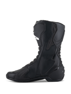 Stivali Alpinestars SMX-6 V3, Nero, stivale da moto ad alte prestazioni, profilo laterale con parastinco in TPU e supporto biomeccanico per la caviglia, costruzione in microfibra con design racing aerodinamico