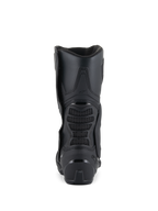 Stivali Alpinestars SMX-6 V3, stivali da moto performanti, nero, vista posteriore che mostra il tallone rinforzato, zona di flessione posteriore in rete 3D e design ergonomico per guida in pista e su strada