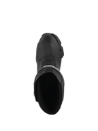 Stivali Alpinestars Stella SMX-6 V3, stivali da moto da donna ad alte prestazioni, nero, vista dall'alto che mostra l'apertura interna, zona del cambio rinforzata e design ergonomico aerodinamico.