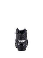 Alpinestars SMX-1 R V2 Vented Boots, scarpa da moto a taglio basso, nero, vista posteriore con protezione del tallone in TPU lucido e logo argento, microfibra traforata per la ventilazione e design ergonomico per la guida sportiva