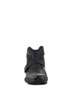 Stivali Stella SMX-1 R V2 Donna Alpinestars, stivale da moto a profilo basso ad alte prestazioni, nero, vista frontale, con tomaia in microfibra, paracambio in TPU e cinturino di chiusura ergonomico, design d'ispirazione sportiva