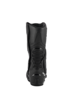 Stivali Alpinestars SMX-6 V3 Drystar®, stivali da moto performance, nero, vista posteriore con protezione tallone in TPU e ponte posteriore del polpaccio con dettaglio in mesh, logo bianco sul tallone