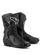 Alpinestars Stella SMX-6 V3 Drystar Boots, stivali da moto performanti da donna, nero e argento, tomaia in microfibra impermeabile con protezione in TPU, design di derivazione racing per pista e strada