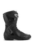 Stivali Alpinestars Stella SMX-6 V3 Drystar, stivali da moto da donna, neri con dettagli argento, membrana impermeabile Drystar, dotati di placca tibiale in TPU, protezione della caviglia e slider, abbigliamento tecnico da moto
