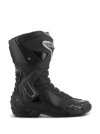 Stivali Alpinestars Stella SMX-6 V3 Drystar, stivali da moto da donna, neri con dettagli argento, membrana impermeabile Drystar, dotati di placca tibiale in TPU, protezione della caviglia e slider, abbigliamento tecnico da moto