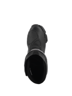 Stivali Alpinestars Stella SMX-6 V3 Drystar®, stivali da moto da donna ad alte prestazioni, nero, vista dall'alto che mostra l'apertura interna imbottita e la tomaia in microfibra testurizzata con paraleva protettivo