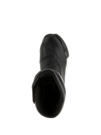 Stivali Alpinestars SMX S Waterproof, nero, vista dall'alto che mostra l'apertura interna e la tomaia in robusta microfibra, calzature da moto sport-touring