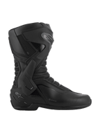 Stivali Alpinestars SMX-6 V3 GORE-TEX, nero e grigio scuro, stivali da moto impermeabili e performanti, dotati di supporto laterale per la caviglia in TPU e protezione per la tibia, costruzione ergonomica in microfibra con pannelli in mesh 3D, logo GORE-TEX sul lato, calzature specializzate per prestazioni su pista e strada