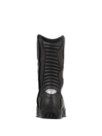 Alpinestars stivali Web GORE-TEX, stivali da moto touring impermeabili, nero, vista posteriore con zone di flessione a soffietto e inserto riflettente sul tallone per la visibilità notturna, robusta costruzione in pelle con suola resistente