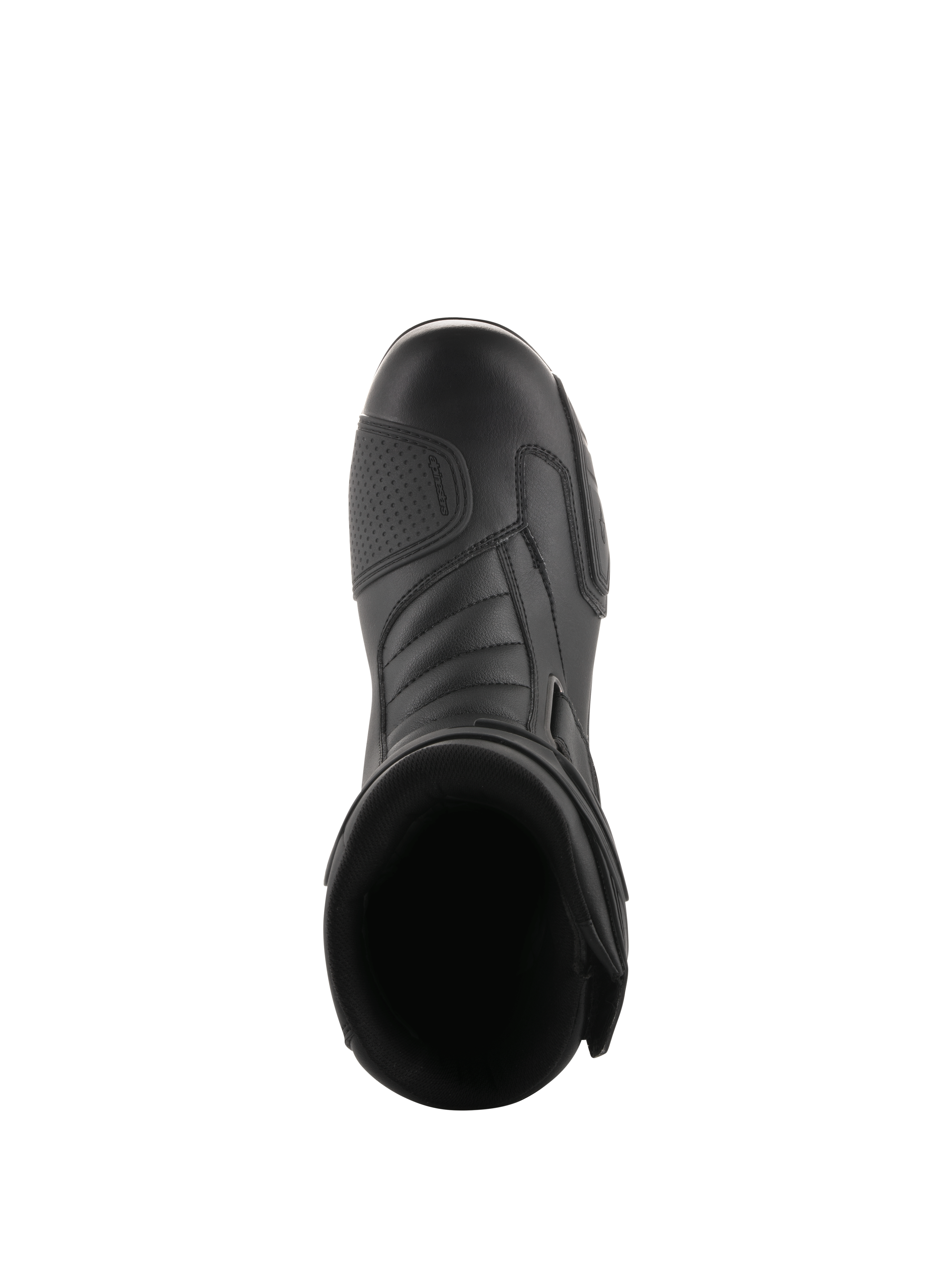 Stivali Alpinestars Radon Drystar®, Nero, vista dall'alto di stivali da moto touring con paracambio rinforzato e punta ergonomica, materiale sintetico per prestazioni impermeabili in ogni stagione