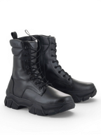 Alpinestars Stivali Ava, stivali da moto urban da donna, neri, pelle pieno fiore, suola spessa, certificati CE